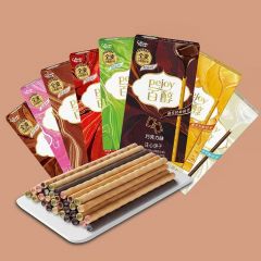 百醇注心饼干巧克力棒48g红酒抹茶牛奶味零食礼物